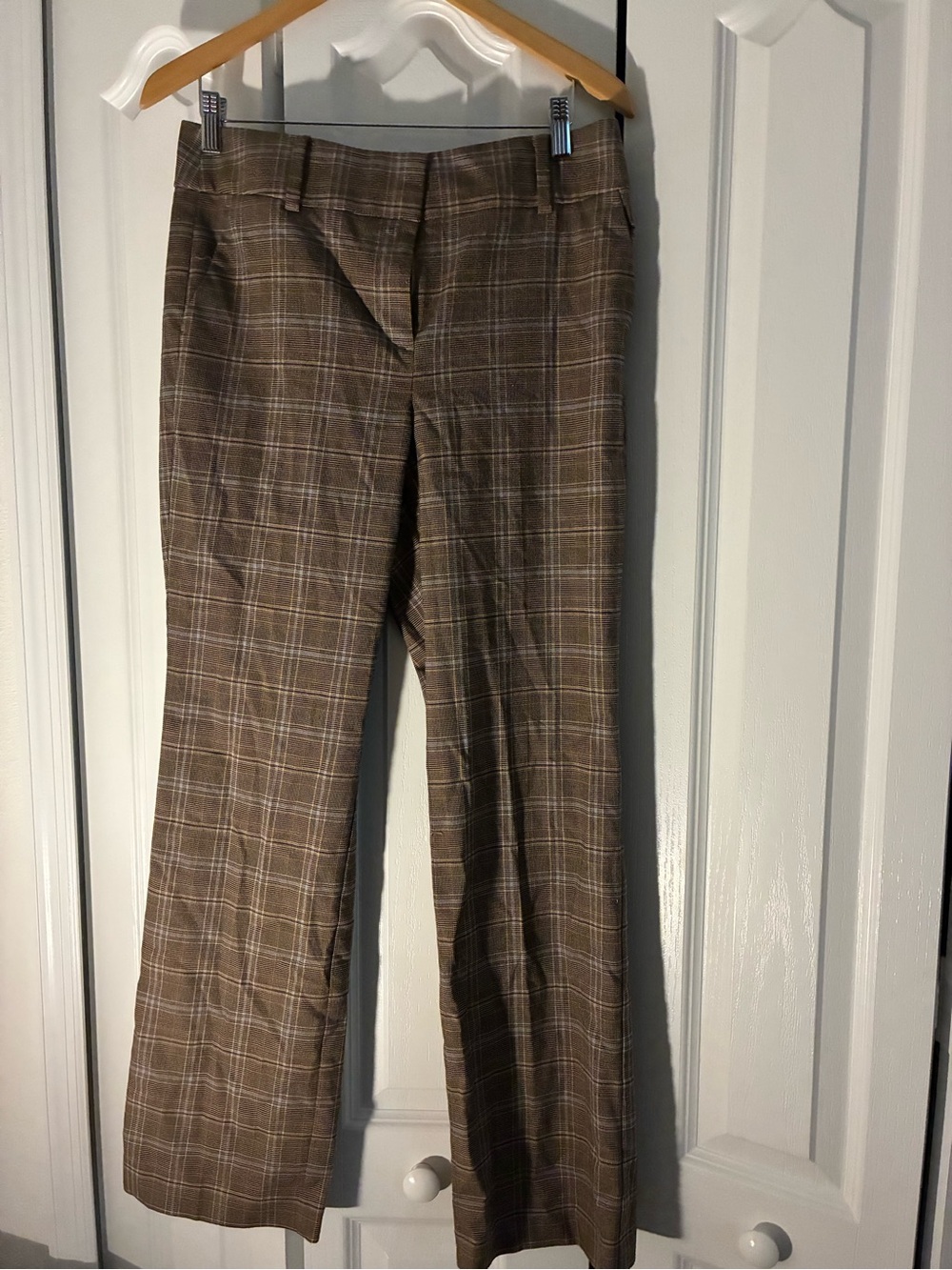 Ann Taylor Brown Plaid Women's Trousers